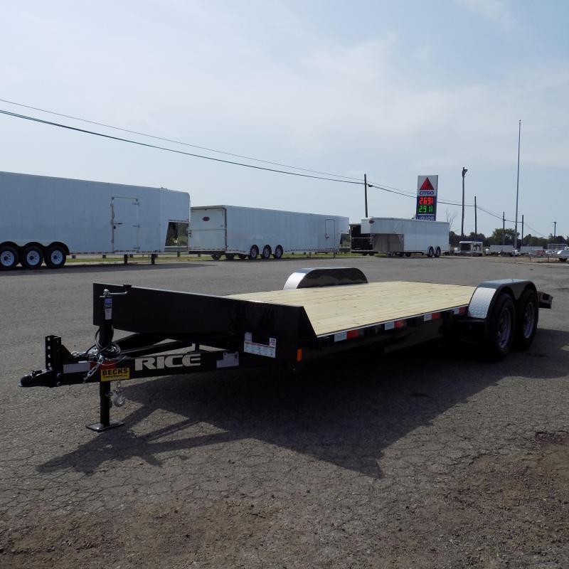 New Rice Trailers 82" x 20' Open Car Hauler With 5200# Axles New Rice Trailers 82" x 20' Open Car Hauler With 5200# Axles