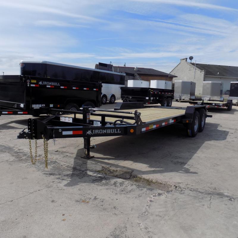 New Iron Bull 83" x 20' Equipment Trailer With Rampage Ramps New Iron Bull 83" x 20' Equipment Trailer With Rampage Ramps