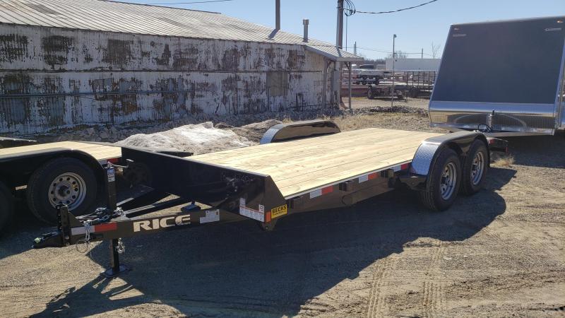 New Rice Trailers Magnum 82" x 16'+2' Open Car Hauler - 5200# Axles New Rice Trailers Magnum 82" x 16'+2' Open Car Hauler - 5200# Axles
