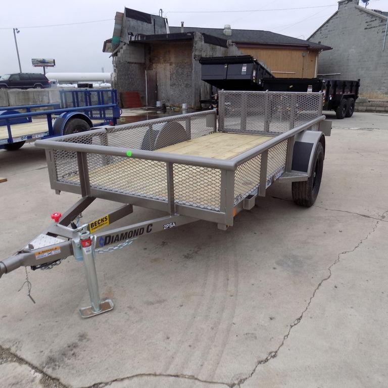 New Diamond C 5' x 10' Utility Trailer with Bi-Fold Gate New Diamond C 5' x 10' Utility Trailer with Bi-Fold Gate