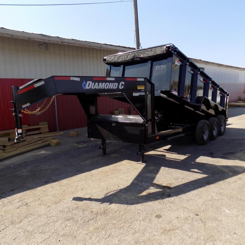 New Diamond C 82" x 16' Dump Trailer W/ 24K Weight Rating + 44" Sides New Diamond C 82" x 16' Dump Trailer W/ 24K Weight Rating + 44" Sides