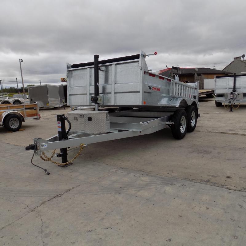New Galvanized 80" x 12' Dump Trailer with 24K Telescopic Lift New Galvanized 80" x 12' Dump Trailer with 24K Telescopic Lift