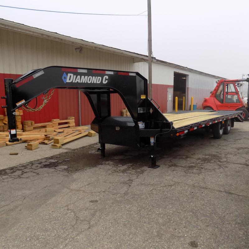New Diamond C Trailers 102" x 25" Gooseneck Trailer with MAX Ramps New Diamond C Trailers 102" x 25" Gooseneck Trailer with MAX Ramps