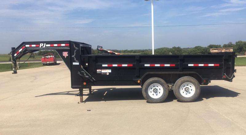 2015 PJ Trailers 14' Gooseneck Dump Trailer 2015 PJ Trailers 14' Gooseneck Dump Trailer