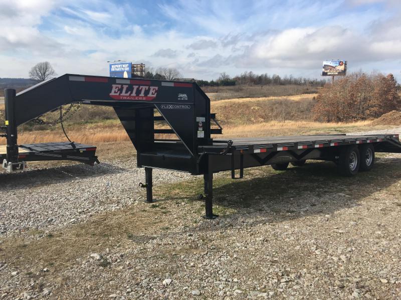 Elite 8 x 25 14K Deck Over Trailer w/ 5' Fold Ramps Elite 8 x 25 14K Deck Over Trailer w/ 5' Fold Ramps