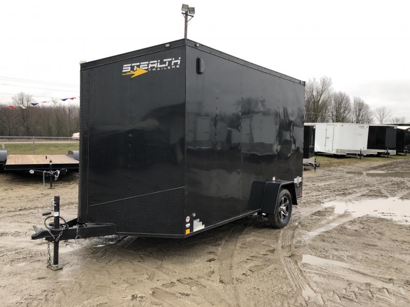 Stealth Trailers 7x12 V-Nose Ramp Door HD UTV+12 Pkg Enclosed Cargo Trailer Stealth Trailers 7x12 V-Nose Ramp Door HD UTV+12 Pkg Enclosed Cargo Trailer