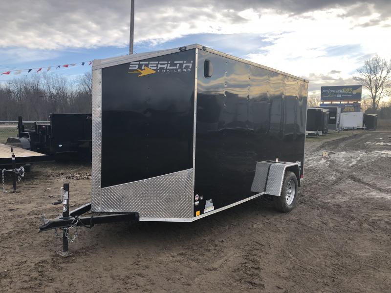 Stealth Trailers 6x12 V-Nose Ramp Door Enclosed Cargo Trailer Stealth Trailers 6x12 V-Nose Ramp Door Enclosed Cargo Trailer