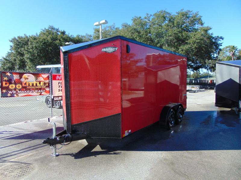 2019 Impact Trailers 7X16 Enclosed Cargo Trailer w/12 2019 Impact Trailers 7X16 Enclosed Cargo Trailer w/12