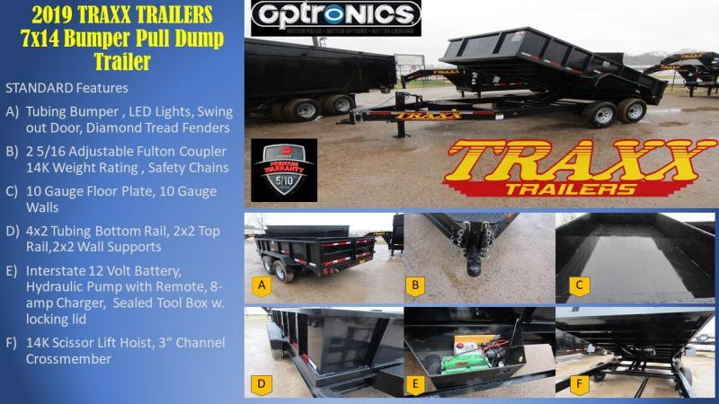 2019 Traxx Trailers 14 Dump Trailer Dump Trailer 2019 Traxx Trailers 14 Dump Trailer Dump Trailer