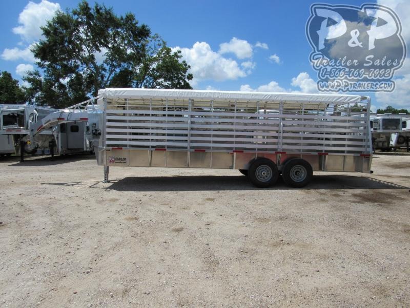 2019 W-W Trailer 24x6.8" Aluminum Roustabout Livestock Trailer 2019 W-W Trailer 24x6.8" Aluminum Roustabout Livestock Trailer