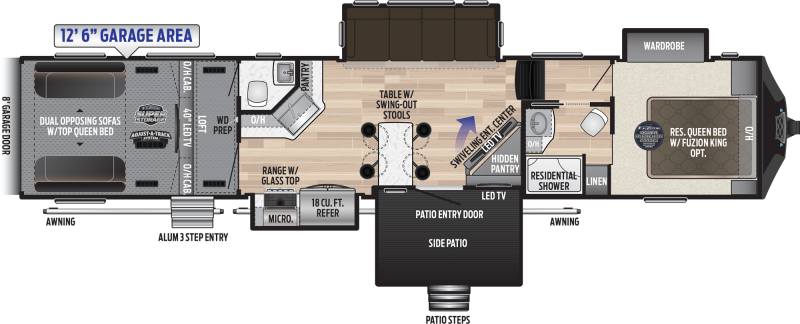 2019 Keystone Fuzion 424 TOY HAULER 44' Toy Hauler LQ 2019 Keystone Fuzion 424 TOY HAULER 44' Toy Hauler LQ