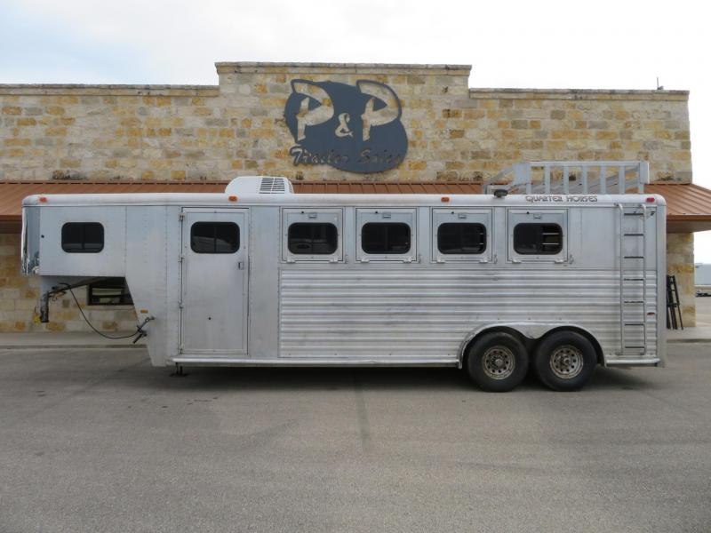 1997 Hart Trailers Silver 4H 4 Horse Trailer Slant 1997 Hart Trailers Silver 4H 4 Horse Trailer Slant