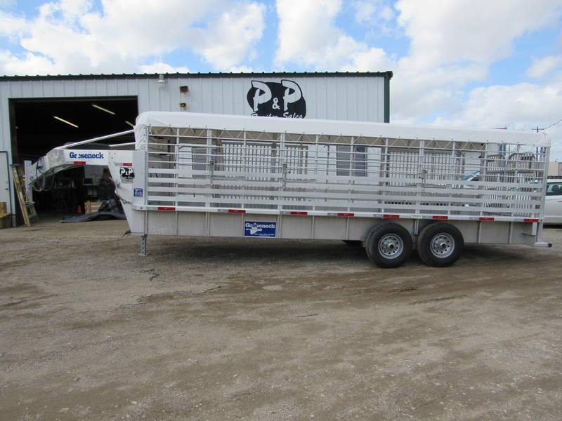 2018 Gooseneck Aluminum 24' Stock Gooseneck Trailers 2018 Gooseneck Aluminum 24' Stock Gooseneck Trailers