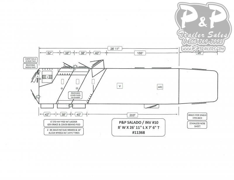 2020 Bloomer Trailers 3 Horse 13' Short Wall Outlaw Conversion 2020 Bloomer Trailers 3 Horse 13' Short Wall Outlaw Conversion