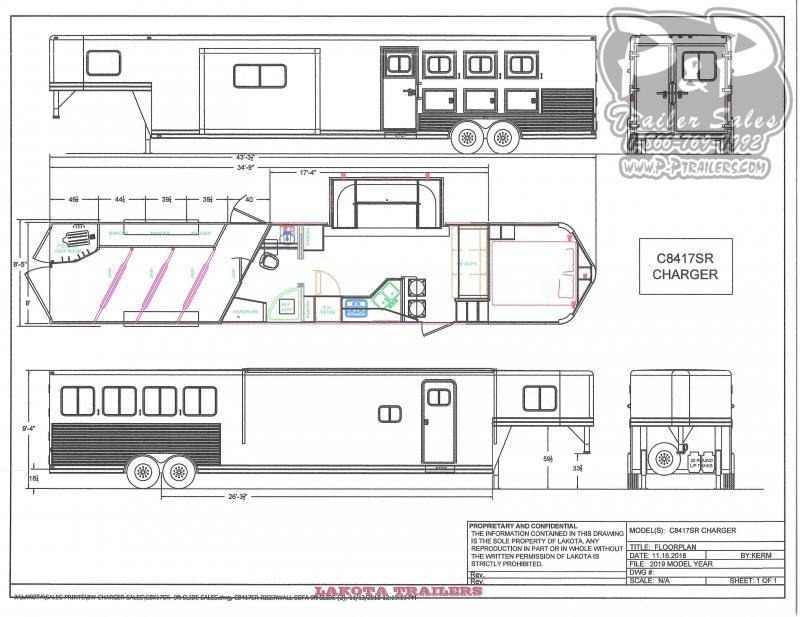 2020 Lakota Charger C8417SRBRSL 4 Horse Slant Load Trailer LQ With Slides w/ Ramps 2020 Lakota Charger C8417SRBRSL 4 Horse Slant Load Trailer LQ With Slides w/ Ramps