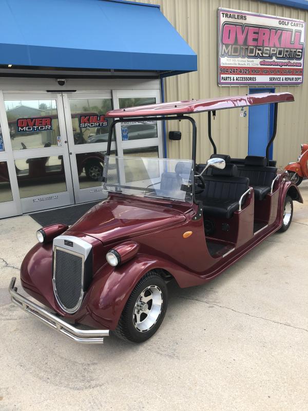 2015 StarEV Roadster 48V Electric Golf Cart Street Legal 6 Pass - Burgundy 2015 StarEV Roadster 48V Electric Golf Cart Street Legal 6 Pass - Burgundy