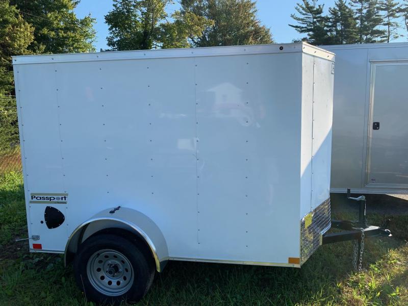 2019 Haulmark Passport 5X8 Enclosed Cargo Trailer w/ BARN DOOR - White 2019 Haulmark Passport 5X8 Enclosed Cargo Trailer w/ BARN DOOR - White