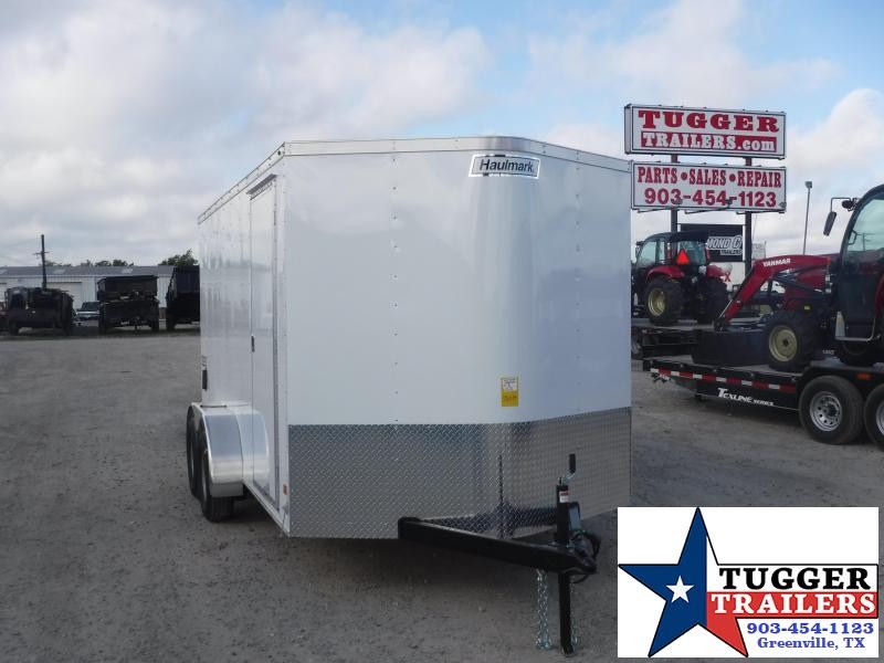 2019 Haulmark Trailers 7x14 White Tandem Axle Enclosed Cargo Trailer 2019 Haulmark Trailers 7x14 White Tandem Axle Enclosed Cargo Trailer