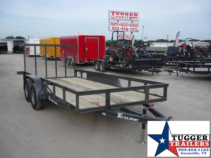2019 TexLine 77x16 16ft Ramp Utility Flatbed Trailer 2019 TexLine 77x16 16ft Ramp Utility Flatbed Trailer