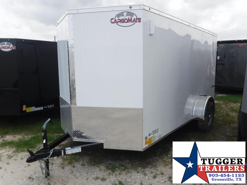 2018 Cargo Mate 6x12 12ft E-V White Double Door Enclosed Cargo Single Axle Trailer 2018 Cargo Mate 6x12 12ft E-V White Double Door Enclosed Cargo Single Axle Trailer