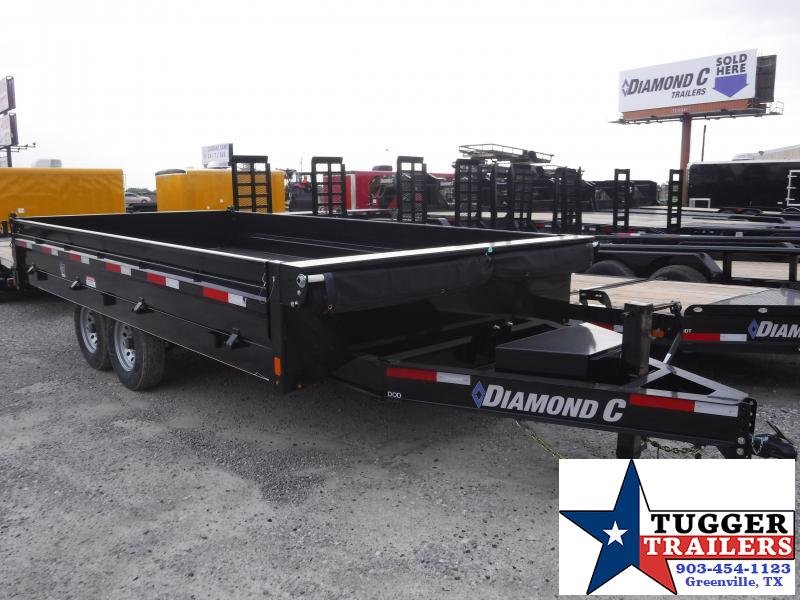 2019 Diamond C Trailers 96x16 16ft Black 2019 DOD Dump Trailer 2019 Diamond C Trailers 96x16 16ft Black 2019 DOD Dump Trailer