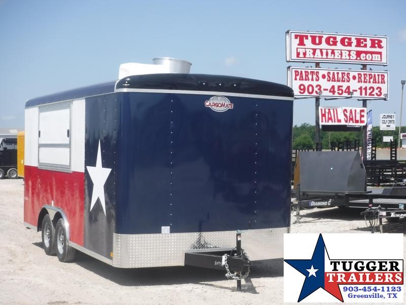 2019 Cargo Mate 8.5x16 16ft Texas Flag Vending / Concession Trailer 2019 Cargo Mate 8.5x16 16ft Texas Flag Vending / Concession Trailer