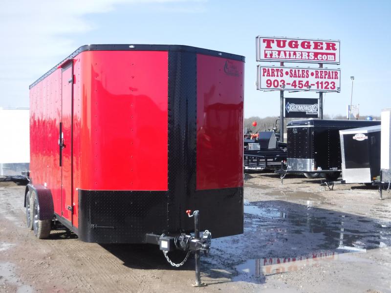 2019 Cargo Craft 7x16 16ft Red with Black-Out 2019 Ramp Enclosed Cargo Trailer 2019 Cargo Craft 7x16 16ft Red with Black-Out 2019 Ramp Enclosed Cargo Trailer