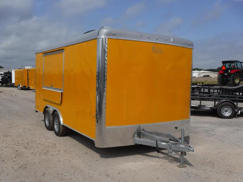 2019 Cargo Craft 8.5x16 16ft Yellow Food Taco BBQ Vending / Concession Trailer 2019 Cargo Craft 8.5x16 16ft Yellow Food Taco BBQ Vending / Concession Trailer