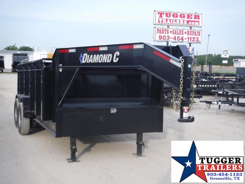 2019 Diamond C Trailers 82x14 14ft Black Gooseneck 2019 LPD Dump Trailer 2019 Diamond C Trailers 82x14 14ft Black Gooseneck 2019 LPD Dump Trailer