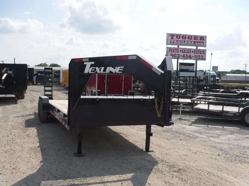 2019 TexLine 83x24 24ft Gooseneck Bobcat Utility Flatbed Trailer 2019 TexLine 83x24 24ft Gooseneck Bobcat Utility Flatbed Trailer