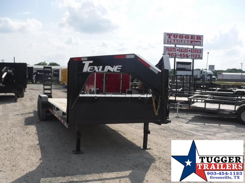 2019 TexLine 83x24 24ft Open Gooseneck Bobcat Utility Flatbed Trailer 2019 TexLine 83x24 24ft Open Gooseneck Bobcat Utility Flatbed Trailer