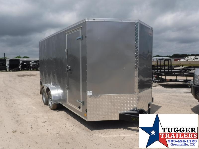 2019 Cargo Mate 7X16 16ft E-Series Silver Ramp Enclosed Cargo Trailer 2019 Cargo Mate 7X16 16ft E-Series Silver Ramp Enclosed Cargo Trailer