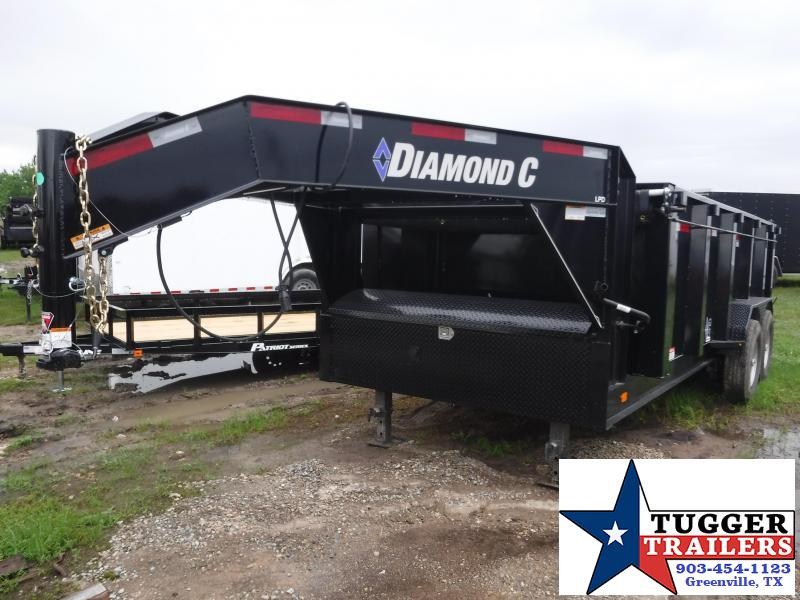 2019 Diamond C Trailers 82X16 16FT Black 2019 Gooseneck LPD Dump Trailer 2019 Diamond C Trailers 82X16 16FT Black 2019 Gooseneck LPD Dump Trailer