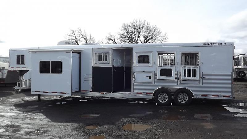 2017 Featherlite 9821 Liberty Legend 13' SW 8' Wide 7'6" Tall - Slide Out - Dinette - Easy Care Flooring - Power Awning - Lots of Upgrades Incl. Oven - PRICE REDUCED $7800- 4 Horse Trailer 2017 Featherlite 9821 Liberty Legend 13' SW 8' Wide 7'6" Tall - Slide Out - Dinette - Easy Care Flooring - Power Awning - Lots of Upgrades Incl. Oven - PRICE REDUCED $7800- 4 Horse Trailer