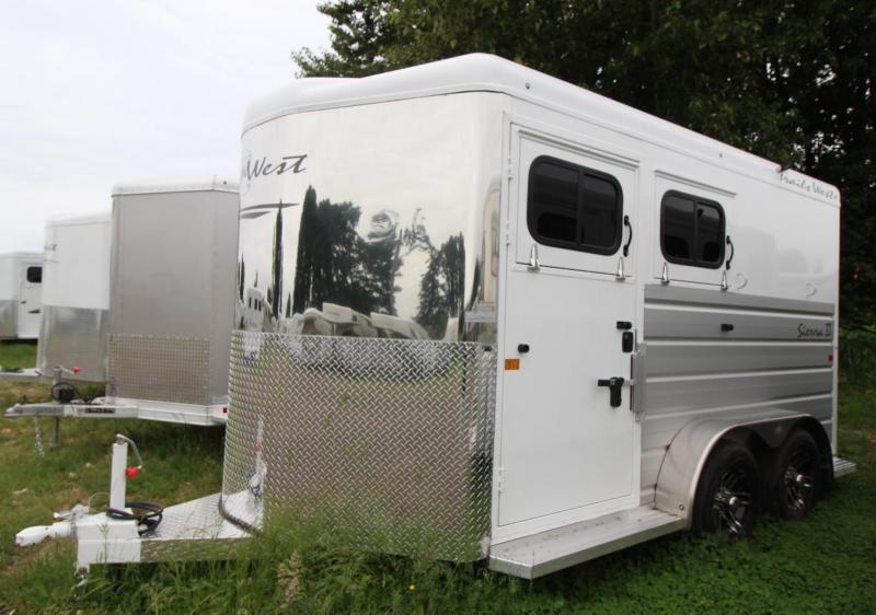 2019 Trails West Sierra II 7' 6" Tall 2 Horse Trailer w/ Escape Door 2019 Trails West Sierra II 7' 6" Tall 2 Horse Trailer w/ Escape Door