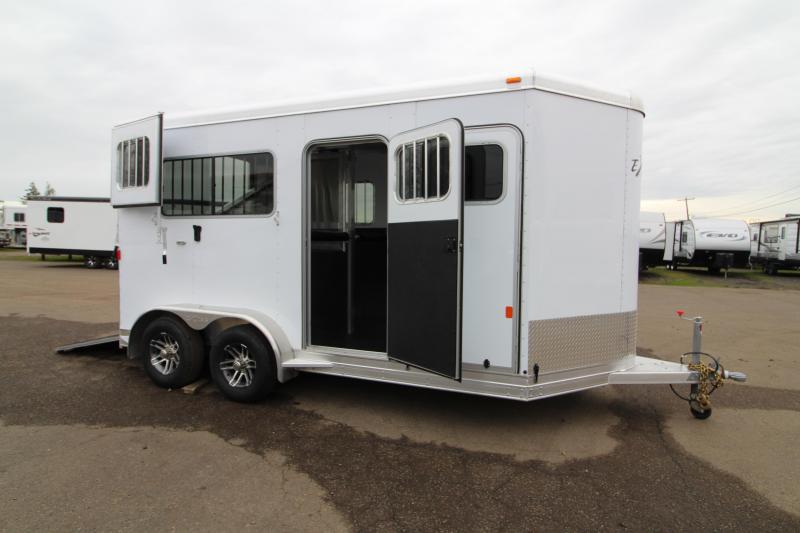 2019 Exiss Trailers 724 Straight Load 2 Horse Trailer - Large Dressing Room - Rear Ramp - Two Escape Doors 2019 Exiss Trailers 724 Straight Load 2 Horse Trailer - Large Dressing Room - Rear Ramp - Two Escape Doors