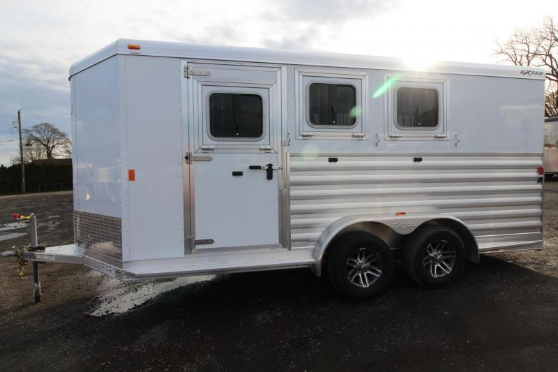 2018 Exiss 730 - Lined and insulated - Large tack room w/ swing out saddle rack - Escape Door Lots of Upgraded 3 Horse Trailer w/ Polylast Flooring 2018 Exiss 730 - Lined and insulated - Large tack room w/ swing out saddle rack - Escape Door Lots of Upgraded 3 Horse Trailer w/ Polylast Flooring