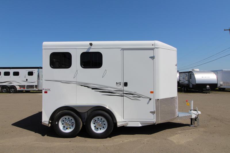 2018 Trails West Adventure MX Aluminum Skin 7' Tall 6'9" Wide 2 Horse Trailer 2018 Trails West Adventure MX Aluminum Skin 7' Tall 6'9" Wide 2 Horse Trailer