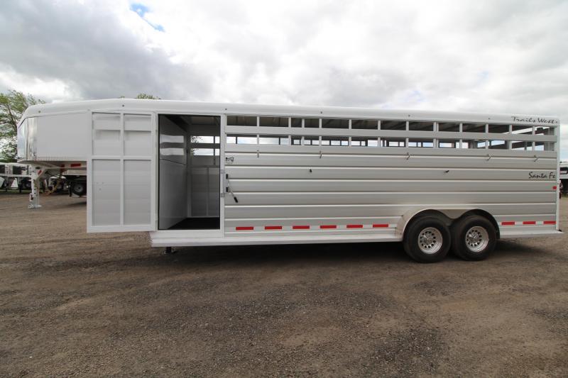 2017 Trails West Santa Fe 24 FT. - 2 Gates - Slider in rear door - stock Trailer $REDUCED$ 2017 Trails West Santa Fe 24 FT. - 2 Gates - Slider in rear door - stock Trailer $REDUCED$