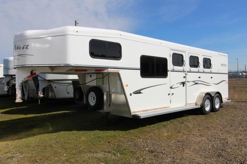 2013 Trails West 3 Horse Steel Frame Aluminum Skin Trailer with Upgraded Comfort Package 2013 Trails West 3 Horse Steel Frame Aluminum Skin Trailer with Upgraded Comfort Package
