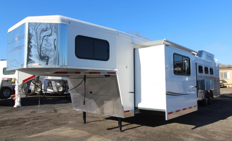 2019 Trails West Sierra 15x19 Living Quarters w/ Slide - Bunk Bed - Gen Ready - 4 Horse Trailer 2019 Trails West Sierra 15x19 Living Quarters w/ Slide - Bunk Bed - Gen Ready - 4 Horse Trailer
