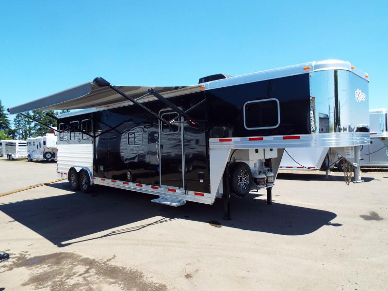 2017 Exiss 8312 - 3 Horse Trailer - 12 ft SW w/ Slide Out - Dinette - Mangers - First stall Escape and stud wall - Jailbar Dividers - EASY CARE FLOORING 2017 Exiss 8312 - 3 Horse Trailer - 12 ft SW w/ Slide Out - Dinette - Mangers - First stall Escape and stud wall - Jailbar Dividers - EASY CARE FLOORING