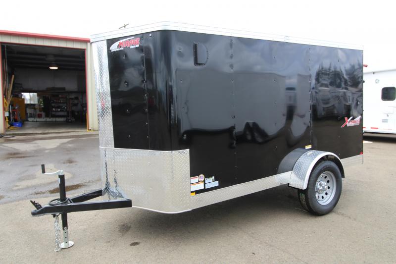 2019 Mirage Trailers Xpres- 5x10 Single Axle Enclosed Cargo Trailer - Black Exterior Color - Single Rear Door 2019 Mirage Trailers Xpres- 5x10 Single Axle Enclosed Cargo Trailer - Black Exterior Color - Single Rear Door