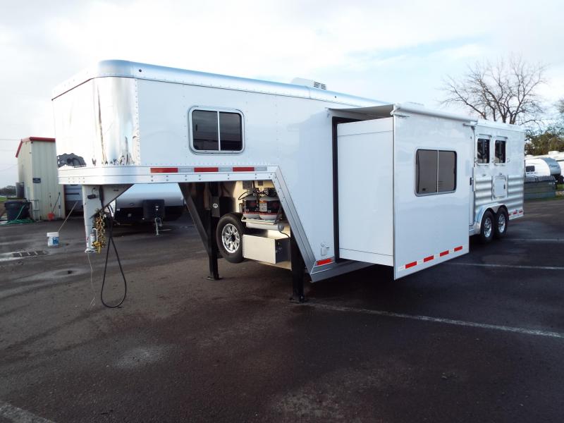 2016 Featherlite 9821 - 3 Horse w/ Liberty 13' SW Interior 8' Wide 7'6" Tall- Spacious Living Quarters - Real Wood Cabinetry w/ Lots of Storage REDUCED $2090 2016 Featherlite 9821 - 3 Horse w/ Liberty 13' SW Interior 8' Wide 7'6" Tall- Spacious Living Quarters - Real Wood Cabinetry w/ Lots of Storage REDUCED $2090
