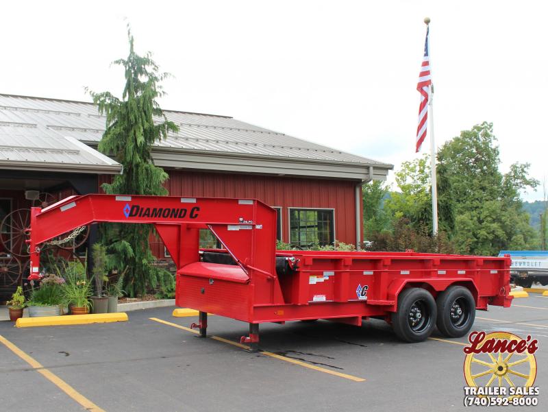 2018 Diamond C 82"x14' Heavy Duty Low Pro Gooseneck Dump 2018 Diamond C 82"x14' Heavy Duty Low Pro Gooseneck Dump
