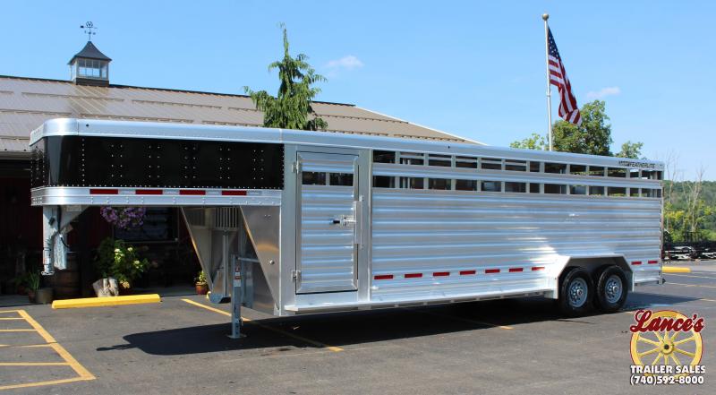 2019 Featherlite 8127 7x24 Show Cattle Trailer w/Stainless Front & Ramp 2019 Featherlite 8127 7x24 Show Cattle Trailer w/Stainless Front & Ramp