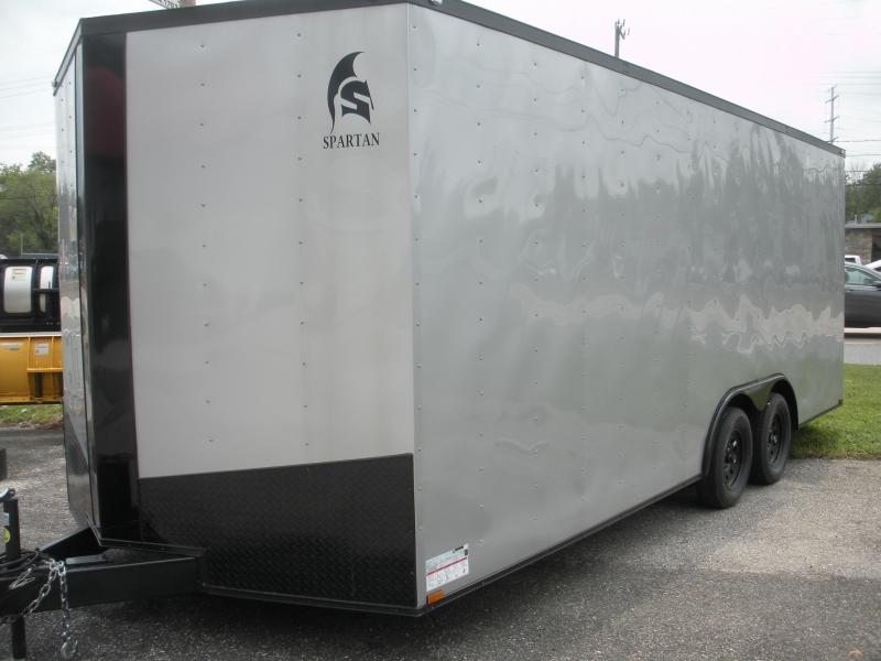 2019 Spartan 8.5' X 20' X 7' Hgt. 7K Silver/ Black Trim Car / Racing Trailer 2019 Spartan 8.5' X 20' X 7' Hgt. 7K Silver/ Black Trim Car / Racing Trailer