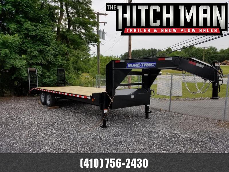 8.5 X 24 (20+4) Standard Duty Gooseneck Deckover Equipment Trailer 15K 8.5 X 24 (20+4) Standard Duty Gooseneck Deckover Equipment Trailer 15K