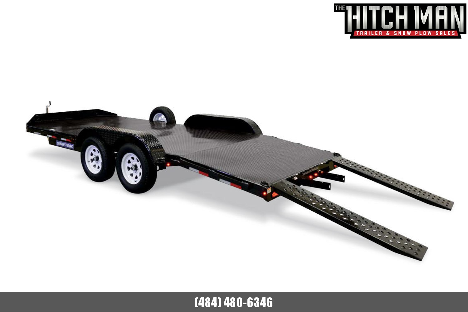 7 x 18 Sure-Trac Steel Deck Car Hauler 7k 7 x 18 Sure-Trac Steel Deck Car Hauler 7k