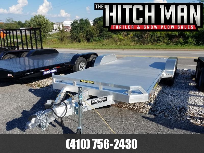 7 x 18 ALUMA Aluminum Car Trailer 7k 7 x 18 ALUMA Aluminum Car Trailer 7k